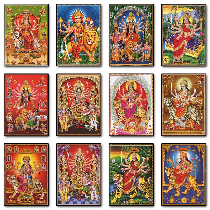 Home Decor Indonesia - Durga Goddess Vintage Indian God Hindu