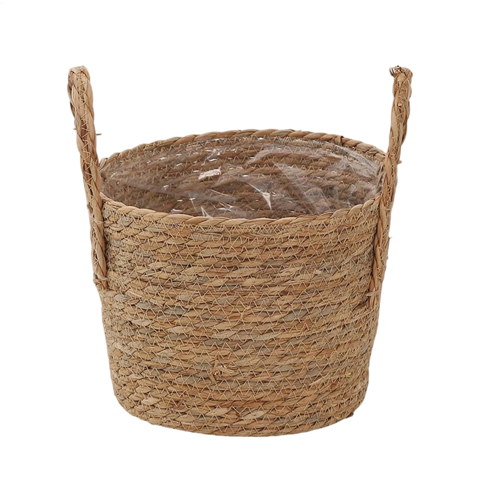Planter Basket Straw Flowerpot - Rattan Plant Basket 评论和价格