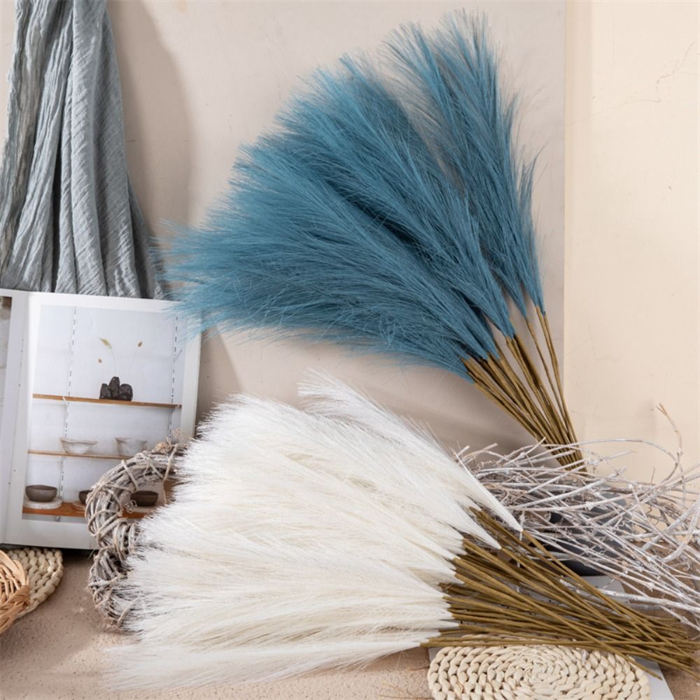 10PCS/Set Home Decor Fluffy Pa - Pampas Grass Decor 评论和价格
