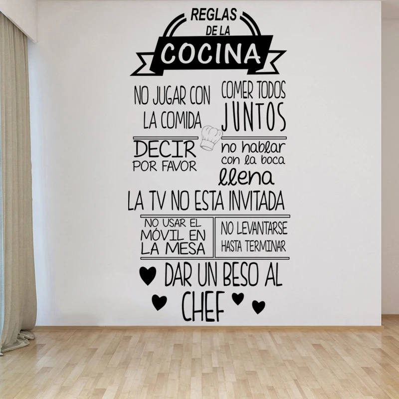 1 pc nice Reglas De La Cocina  - Home Decor Indonesia 评论和价格