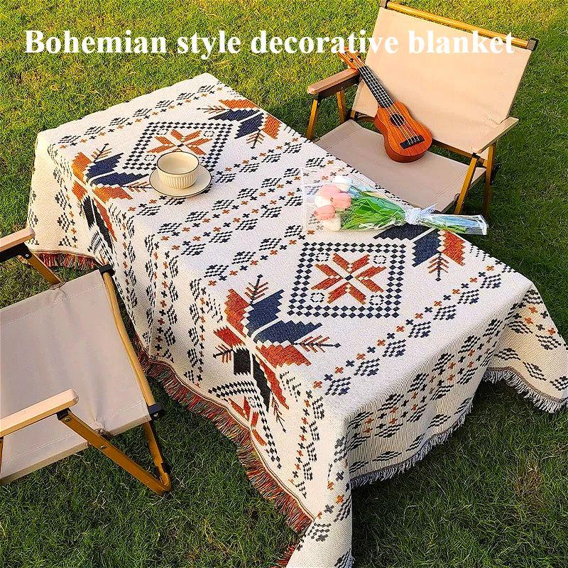Outdoor Camping Blanket, Bohem - Linen Table Runner 评论和价格