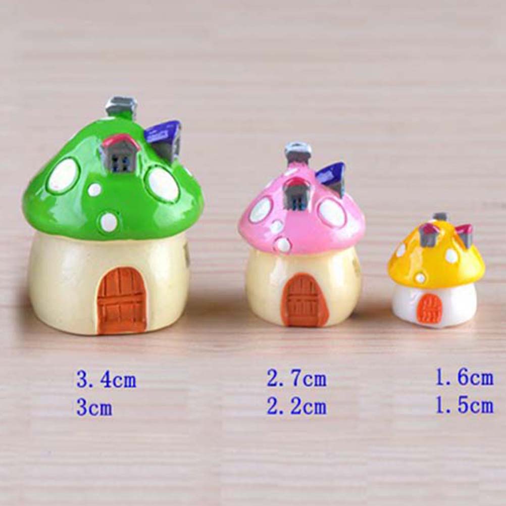 3 Sizes Mushroom House Resin  - Home Decor Za 评论和价格