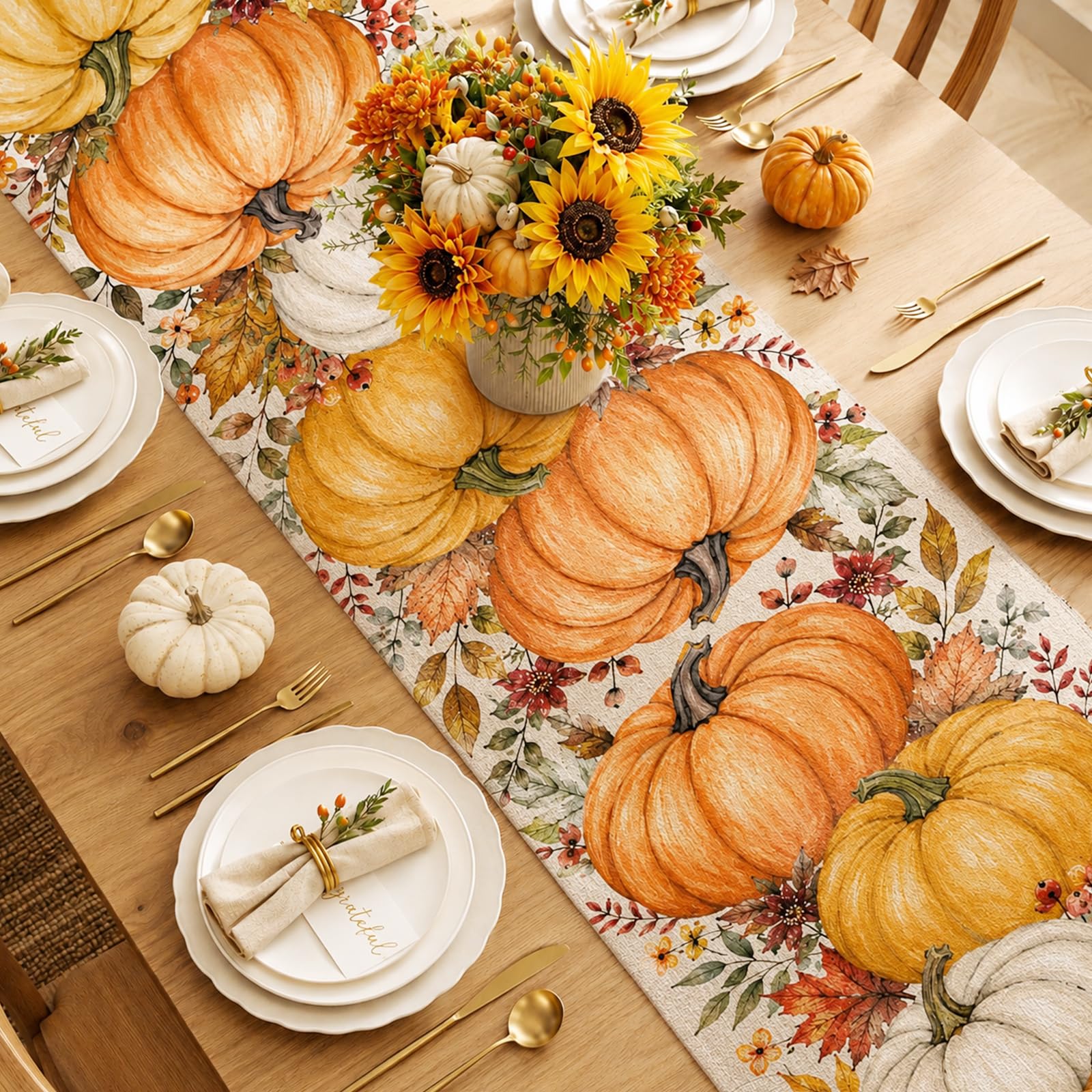Halloween Table Runner Vintage - Linen Table Runner 评论和价格