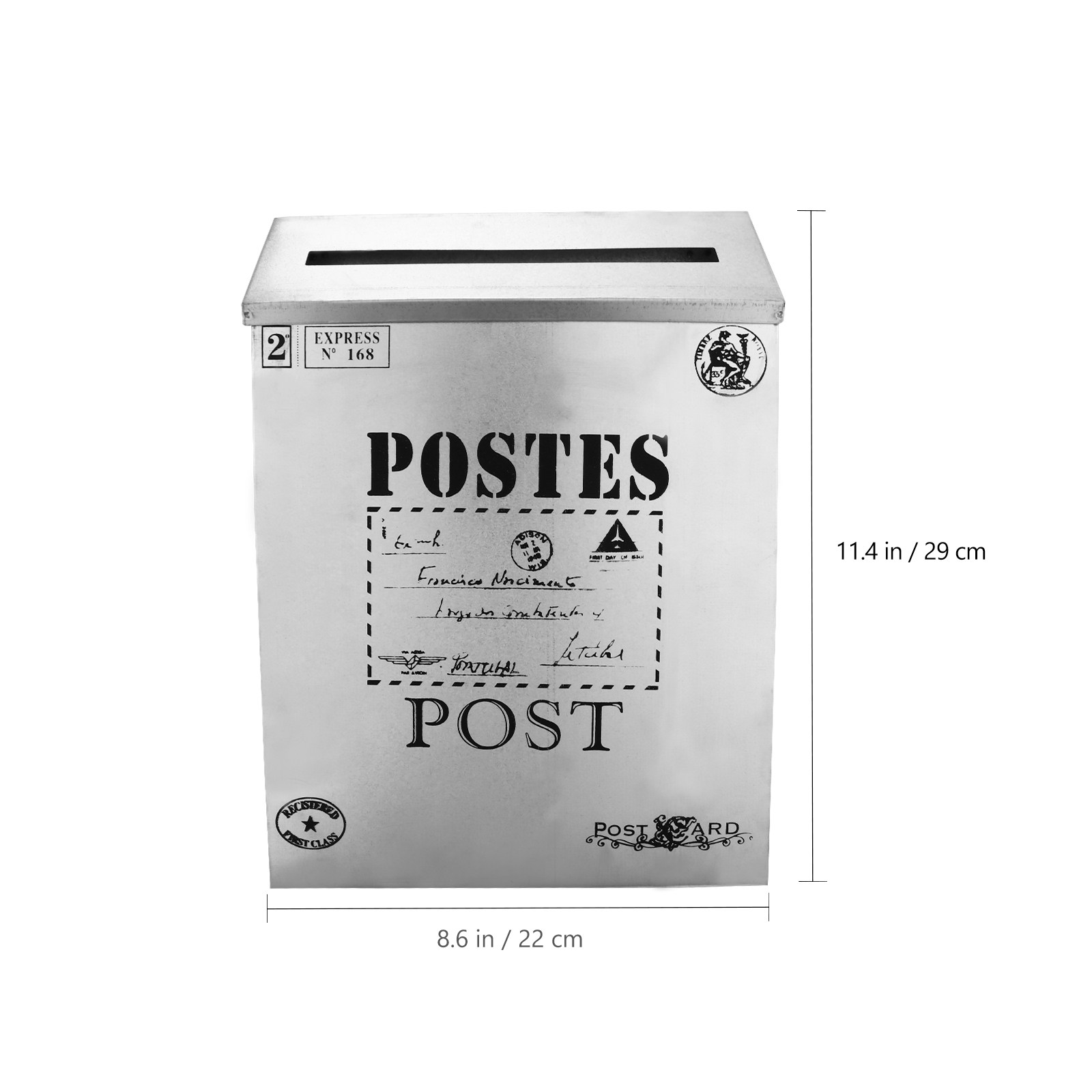 1Pcs Vintage Tin Mailbox Lette - Home Decor Magazine 评论和价格