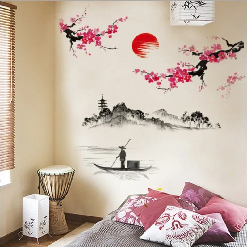 Chinese Style Sakura Japanese  - Home Decor Indonesia 评论和价格
