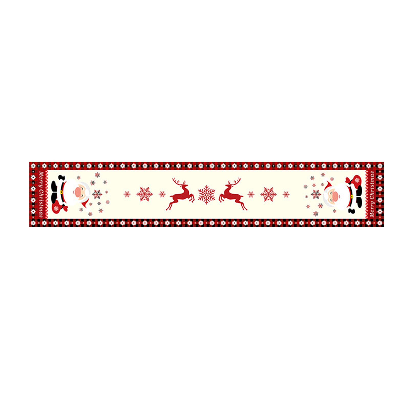 Festive Floral Christmas Table - Linen Table Runner 评论和价格