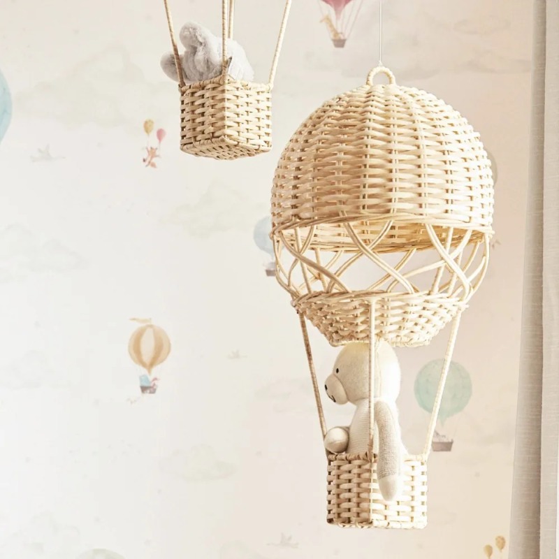 Handmade Rattan Hot Air Balloo - Rattan Plant Basket 评论和价格