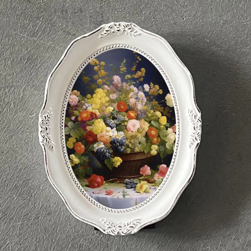 European Style Resin White Ova - Bamboo Photo Frame 评论和价格