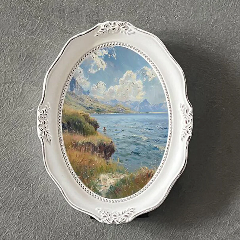 European Style Resin White Ova - Bamboo Photo Frame 评论和价格