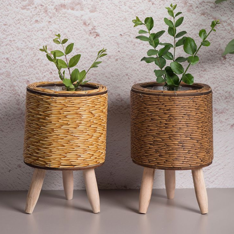Imitation Rattan Woven Flower  - Rattan Plant Basket 评论和价格