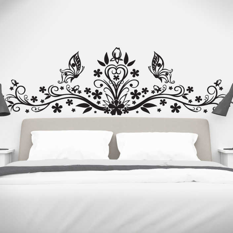 Large Butterfly Floral Headboa - Home Decor Indonesia 评论和价格