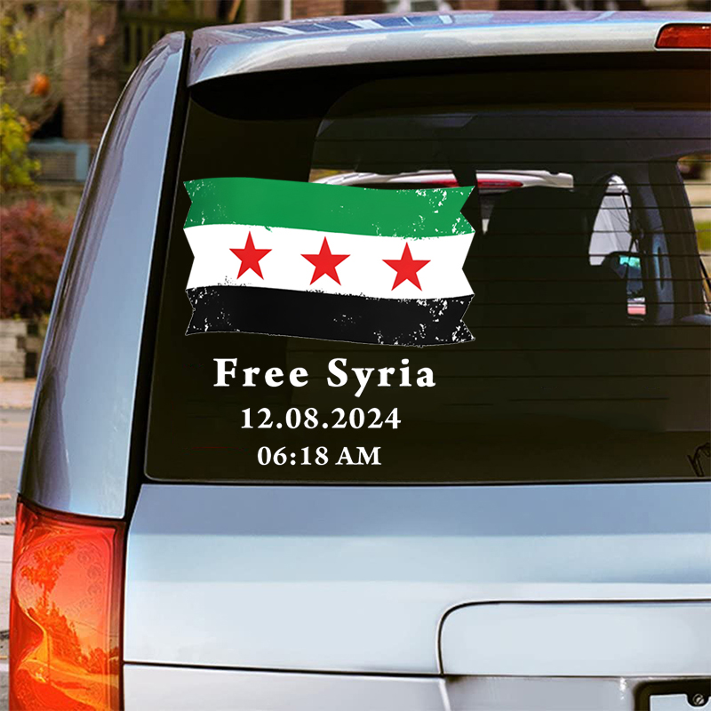 Syria Flag with Text Free Syri - Home Decor Indonesia 评论和价格