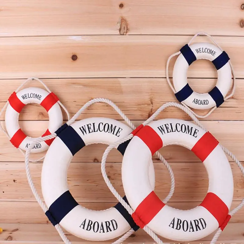 Nautical Life Ring Buoy Welcom - Home Decor Za 评论和价格