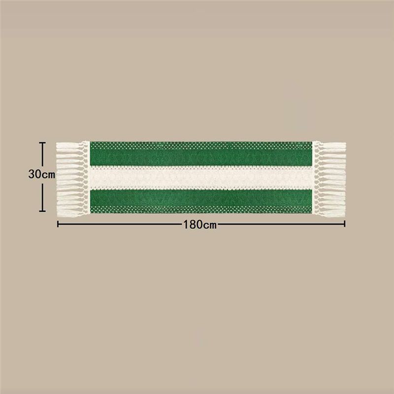 DT15 Boho Farmhouse Table Runn - Linen Table Runner 评论和价格