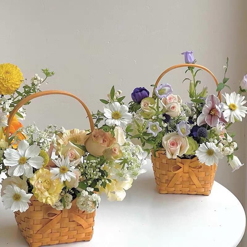 New Willow Rattan Bride Flower - Rattan Plant Basket 评论和价格