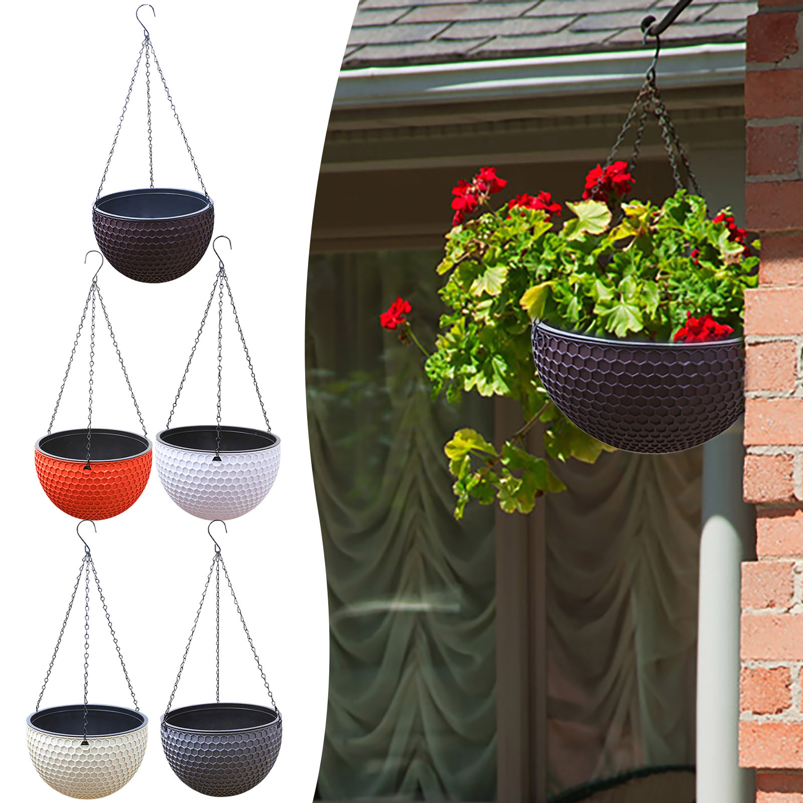 European Style Honeycomb Patte - Rattan Plant Basket 评论和价格