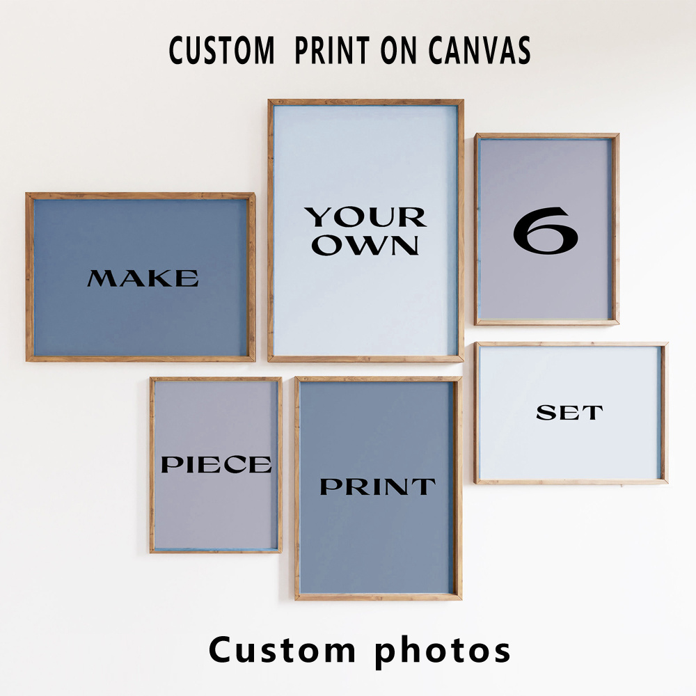 6pcs/set Custom Canvas Prints  - Home Decor Theme 评论和价格