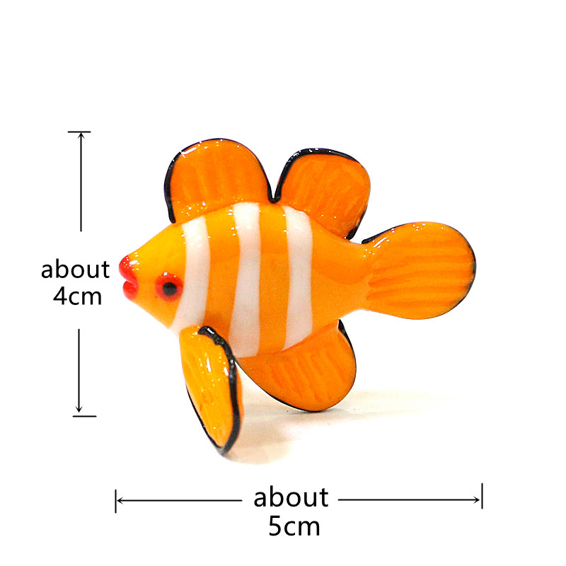Murano Glass Clown Fish Small  - Home Decor Za 评论和价格