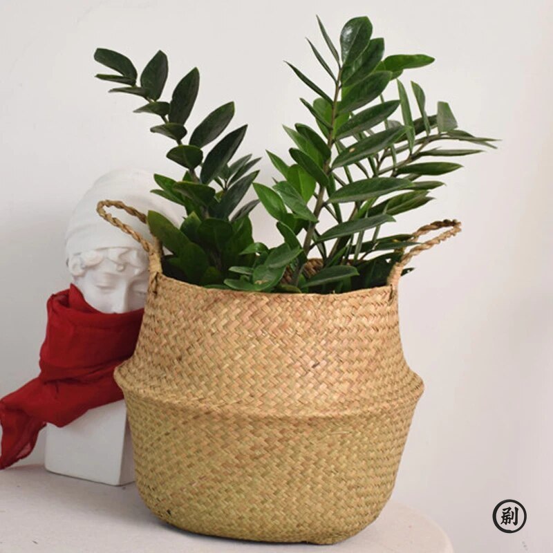 Wicker Basket Toy Organizer Fo - Rattan Plant Basket 评论和价格