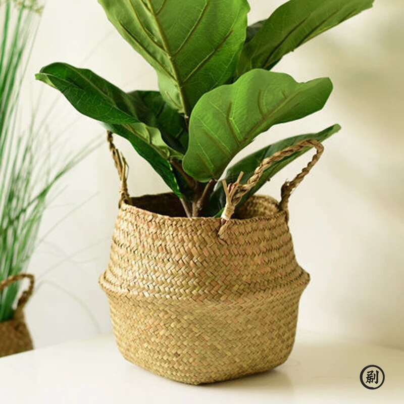 Wicker Basket Toy Organizer Fo - Rattan Plant Basket 评论和价格