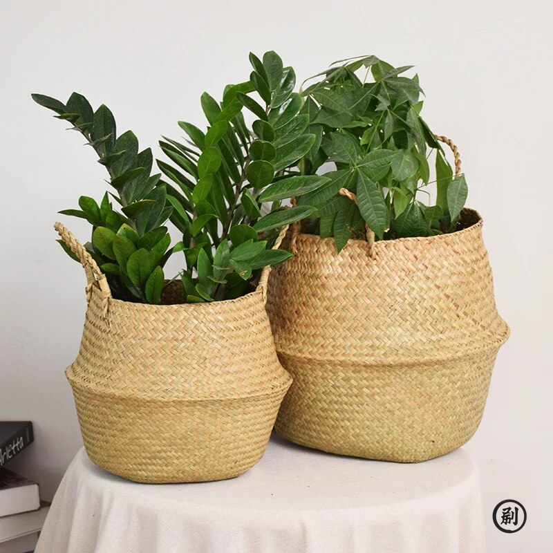 Wicker Basket Toy Organizer Fo - Rattan Plant Basket 评论和价格